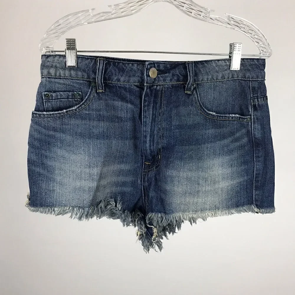 BDG Super High Rise Cheeky Jean Shorts Women’s Size 12